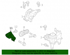 Кронштейн задней подушки двигателя Mitsubishi Outlander 22-26 2.5