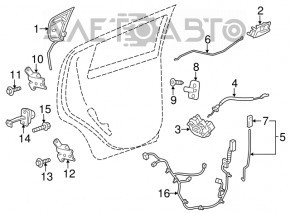 Замок двери задней левой Buick Encore 13-14