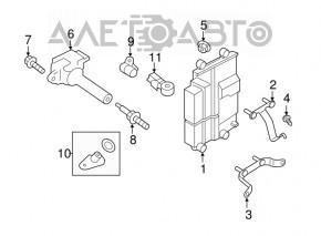 Кронштейн блока ECU Subaru Forester 19-24 SK нижний