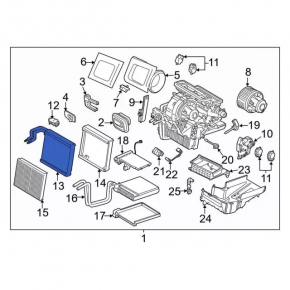 Испаритель Ford Escape MK3 13-16 с клапаном