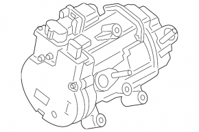 Компрессор кондиционера Ford Escape MK4 20-22 hybrid, plug-In