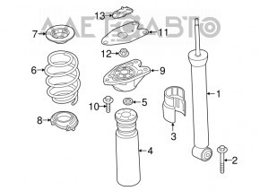 Амортизатор задний правый BMW X1 F48 16-22 FCS