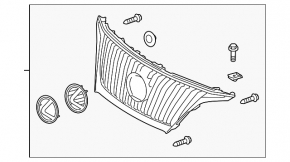 Решітка радіатора grill Lexus RX350 10-12