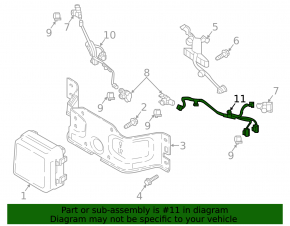 Проводка парктроників переднього бампера права Mazda CX-5 19-21