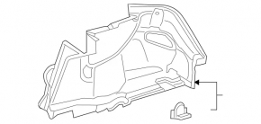 Обшивка арки левая Mercedes C-class W205 300/400/450/43/63 15-21 черная