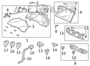 Кнопка аварийки Honda Clarity 18-21