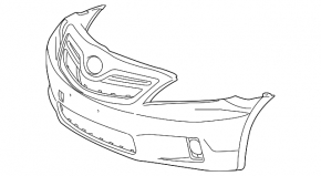 Бампер передній голий Toyota Camry v40 10-11 Japan built