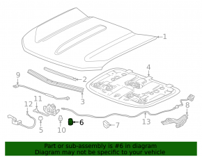 Отбойник капота Chevrolet Equinox EV 24-26