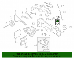 Крышка маслозаливной горловины Subaru Outback 20-24 2.5 FB25