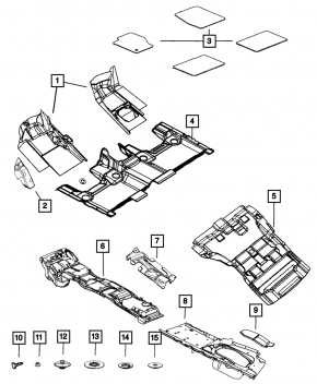 Крышка бокса передняя левая Jeep Grand Cherokee WK2 14-21 царапины