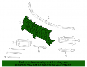 Решетка радиатора grill Porsche Cayenne 19-23 sport, структура
