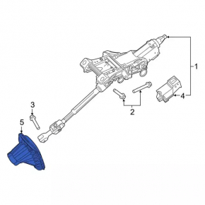 Пильовик рульової колонки Ford Fusion mk5 17-20