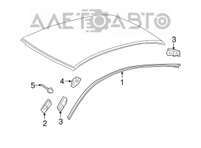 Накладка молдинг крыши левая Lexus GS300 GS350 GS430 GS450h 06-11