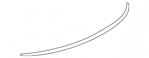 Спойлер крышки багажника VW Passat b8 16-19 USA