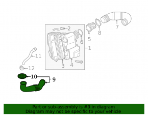 Воздухоприемник Audi Q7 4L 10-15