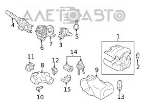 Подрулевой переключатель левый Subaru Forester 19-24 SK под птф