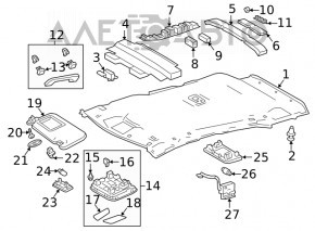 Ручка потолка задняя правая Toyota Rav4 19-25 черная