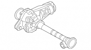 Передний редуктор Porsche Cayenne 958 11-17 3.6