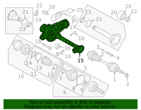 Передний редуктор Porsche Cayenne 958 11-17 3.6
