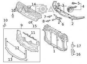 Планка замка капота Mazda 6 14-21