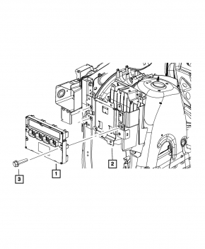 Блок ECU компьютер двигателя Jeep Cherokee KL 14-14 3.2
