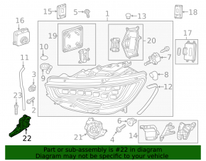Крепление фары верхнее правое Audi A6 C7 12-15