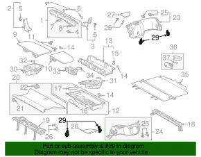Крюк багажника Lexus RX300 RX330 RX350 RX400h 04-08 бежевый