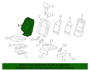 Водительское сидение Acura MDX 14-15 без airbag, электро, кожа серое