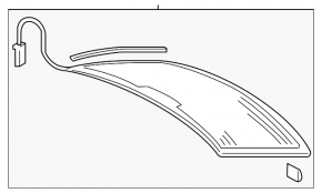 Стекло заднее Audi A3 8V 15-20 4d, без тонировки, подогрев