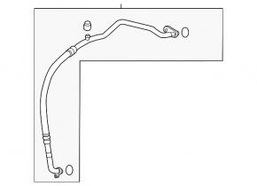Трубка кондиционера печка-конденсер Mazda CX-50 23-26 2.5T