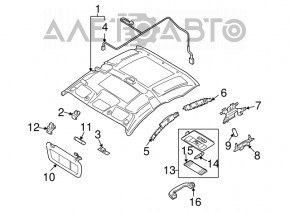 Плафон освещения центральный Mazda3 03-09