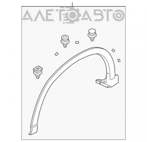 Накладка арки крила передня ліва Mazda CX-5 13-16