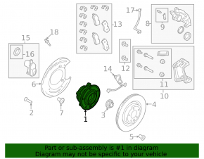 Ступица передняя левая Land Rover Range Rover 22-26