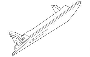 Перчаточный ящик, бардачок BMW X5 G05 19-23 кожа ELFENBEINWEISS, 2 части