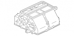Корпус голый кондиционер, левая часть Mitsubishi Galant 04-07