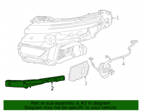 Кронштейн крепления фары правый Chevrolet Equinox EV 24-26