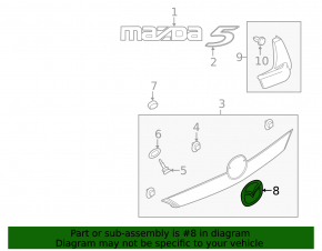 Двері багажника Mazda CX-9 07-15