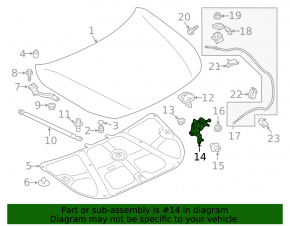 Замок капота Subaru Outback 15-18