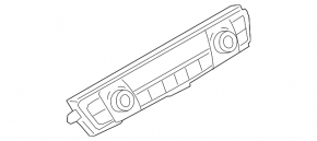 Управління клімат-контролем BMW 4 F32/33/36 16-20 dual zone з підігрівом сидінь, чорне обрамлення