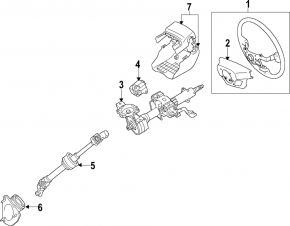 Рулевой карданчик Toyota Camry v70 18-24