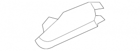 Накладка передньої панелі центральна Audi A3 8V 15-20 4d, 5d сіра
