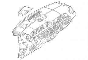 Торпедо передня панель без AIRBAG Mercedes H247 GLA 20-26 чорна