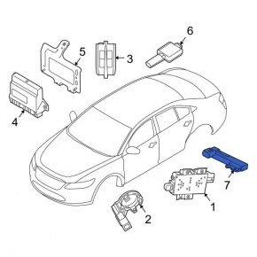 KEYLESS ENTRY ANTENNA AMPIFIER Ford C-max MK2 13-18 салон