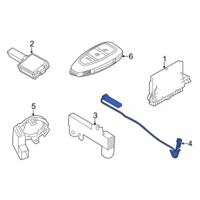 KEYLESS ENTRY ANTENNA AMPIFIER Ford C-max MK2 13-18 салон