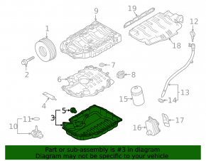 Поддон двигателя Audi A4 B8 08-16 2.0T пробит