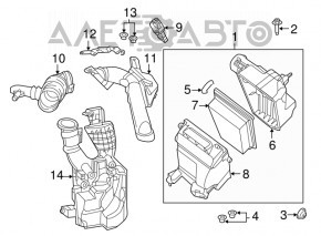 Воздуховод на фильтр Nissan Sentra 13-19 1.8