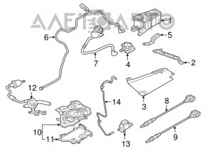 Лямбда-зонд первый Audi A4 B9 17-21 2.0T