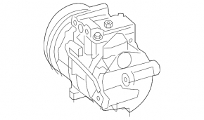 Компрессор кондиционера Mercedes CLA 250 14-19