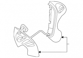 Кнопки управления на руле Infiniti JX35 QX60 13-15 беж