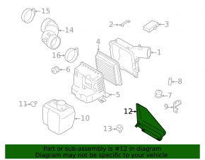 Воздухоприемник Subaru Impreza WRX GH 08-14 2.5T